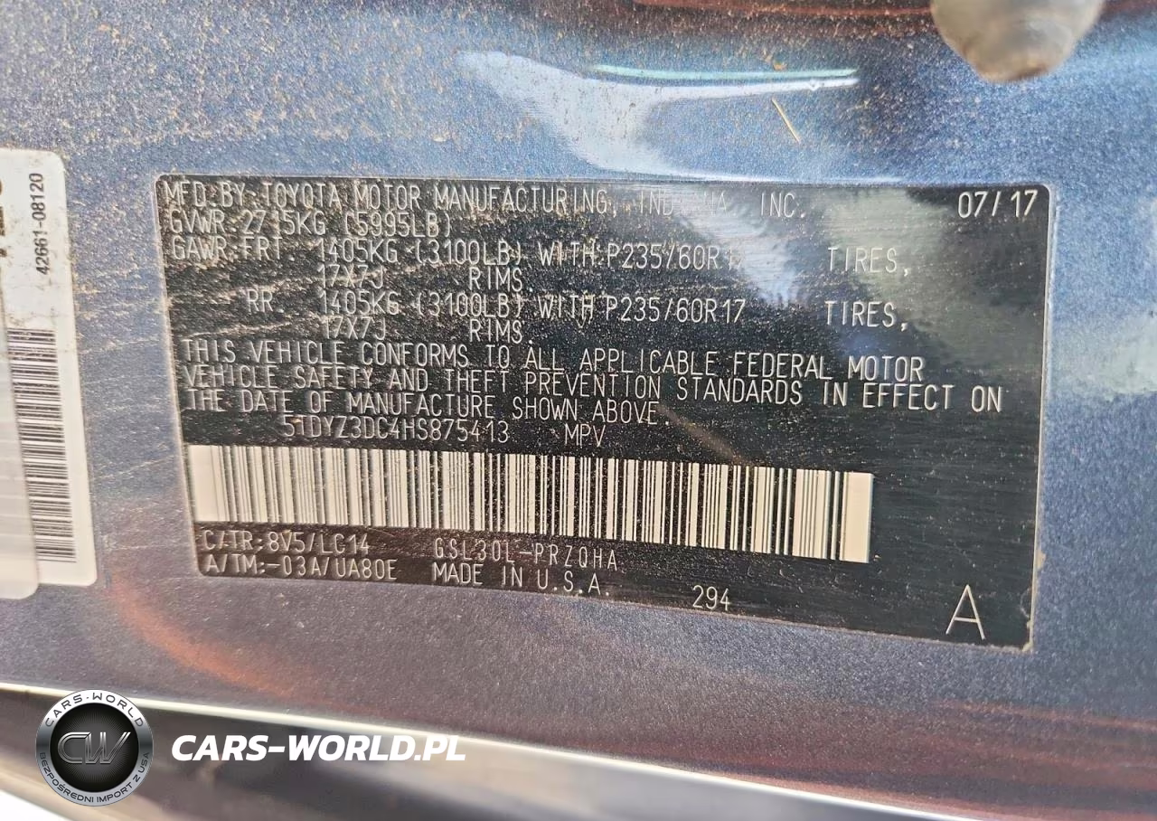 2017 Toyota Sienna Xle 8-Passenger VIN:5TDYZ3DC4HS875413 - 13