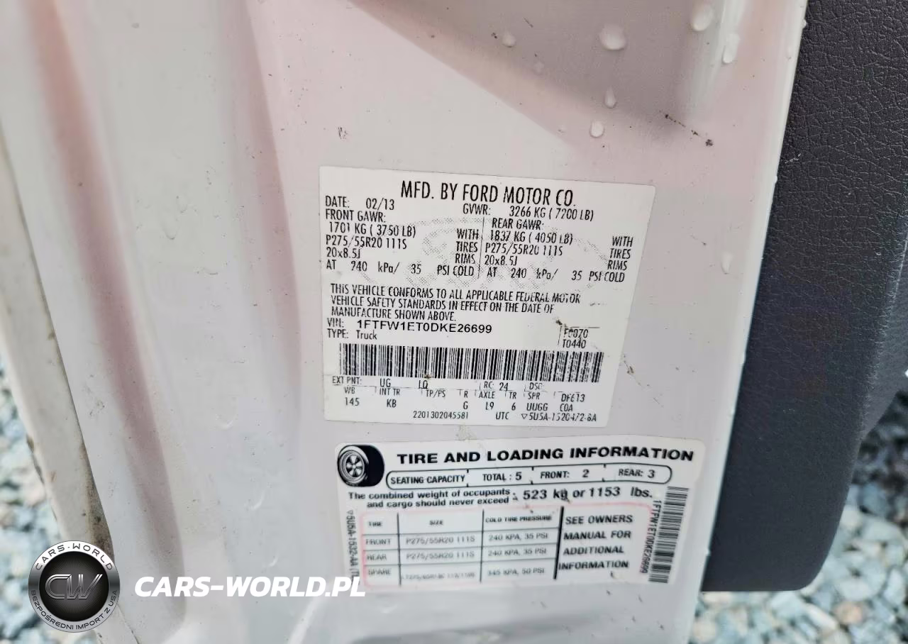 2013 Ford F150 Supercrew VIN:1FTFW1ET0DKE26699 - 12