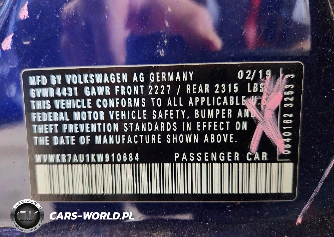2019 Volkswagen E-Golf Se VIN:WVWKR7AU1KW910684 - 13
