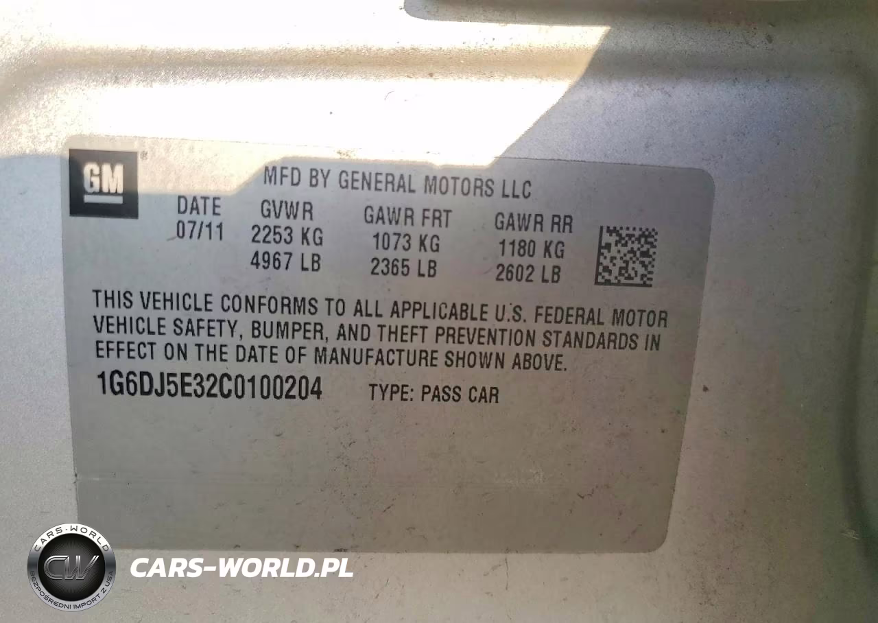 2012 Cadillac Cts Performance Collection VIN:1G6DJ5E32C0100204 - 12
