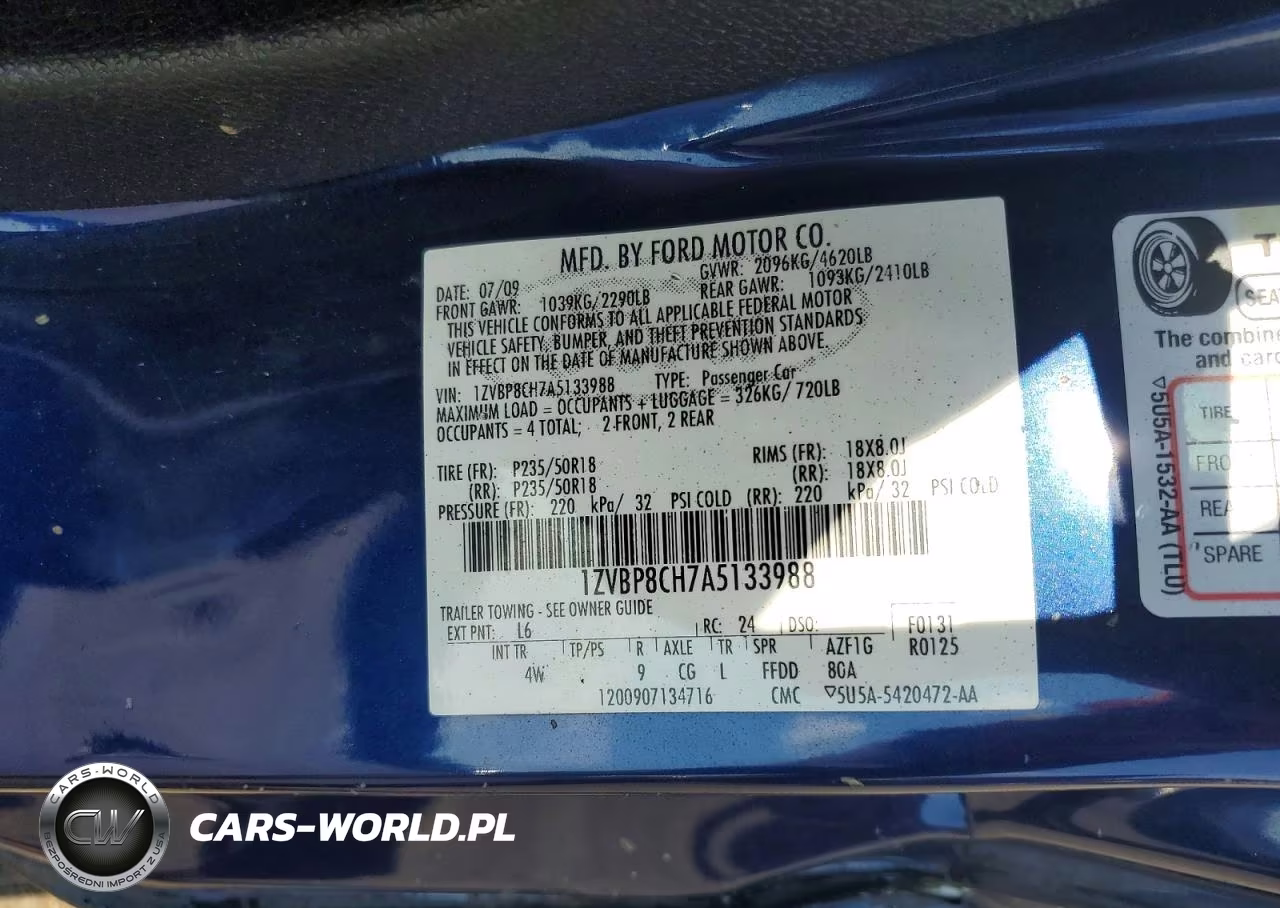 2010 Ford Mustang Gt VIN:1ZVBP8CH7A5133988 - 12