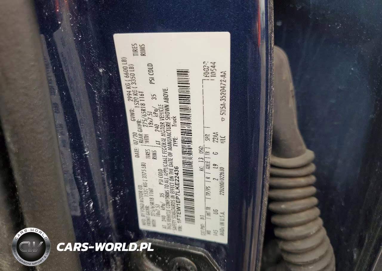 2020 Ford F150 Supercrew VIN:1FTEW1EP7LKE22436 - 12