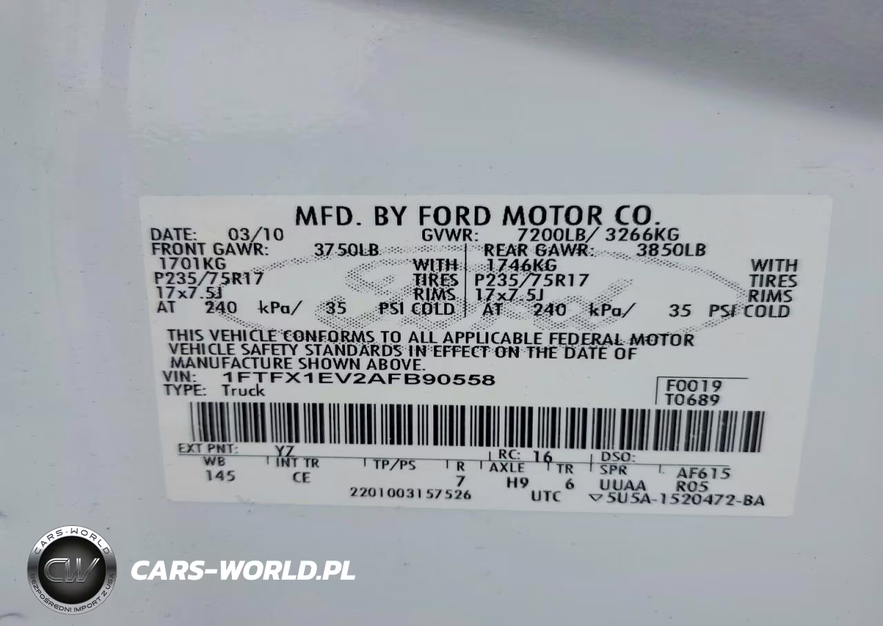 2010 Ford F150 Super Cab VIN:1FTFX1EV2AFB90558 - 12