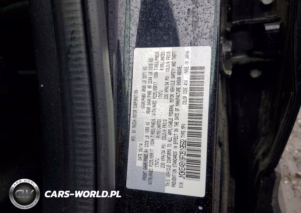 2015 Mazda Cx-5 Sport VIN:JM3KE4BY8F0519592 - 13
