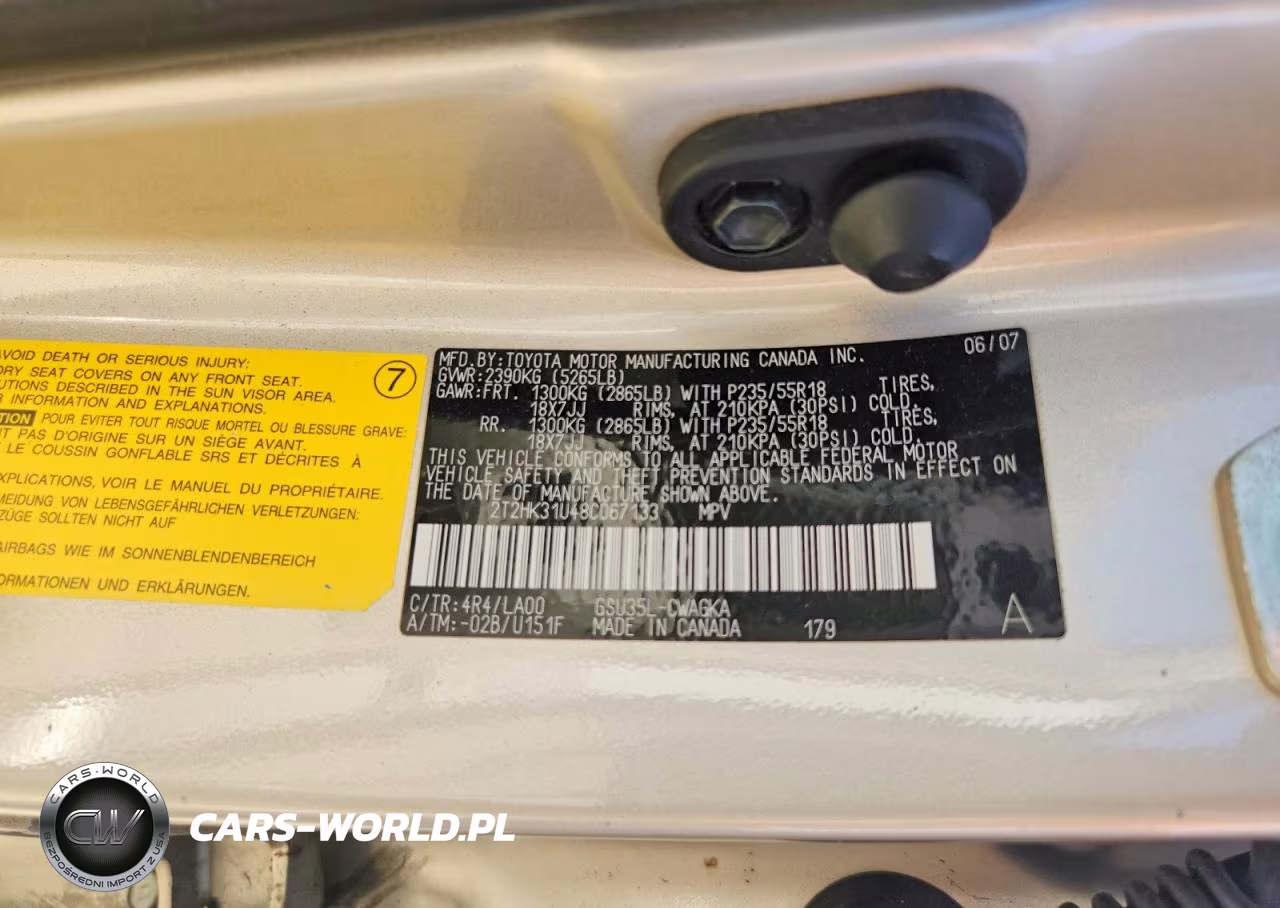 2008 Lexus Rx 350 VIN:2T2HK31U48C067133 - 13