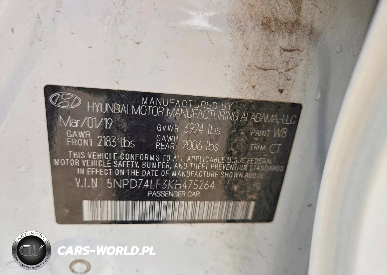 2019 Hyundai Elantra Se VIN:5NPD74LF3KH475264 - 12