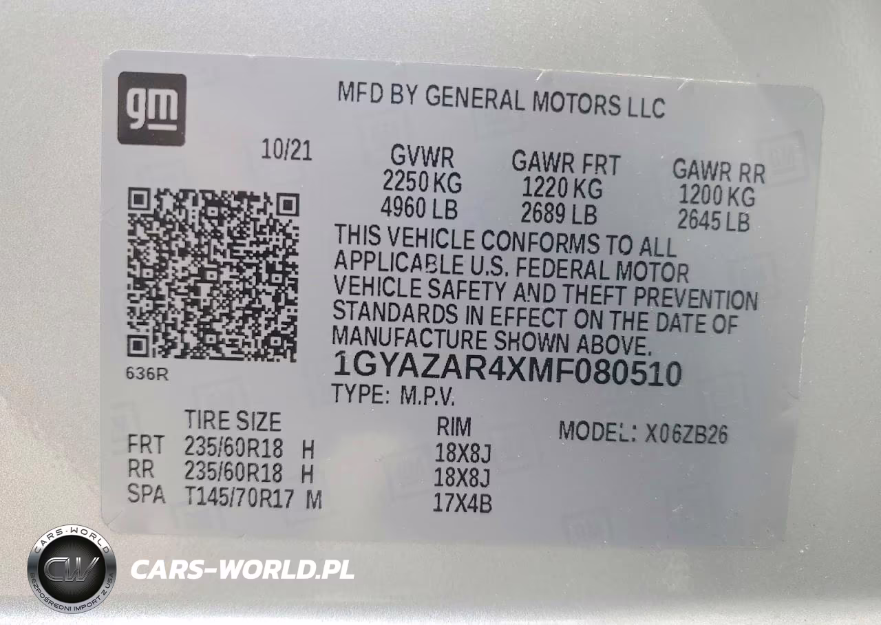 2021 Cadillac Xt4 Luxury VIN:1GYAZAR4XMF080510 - 14
