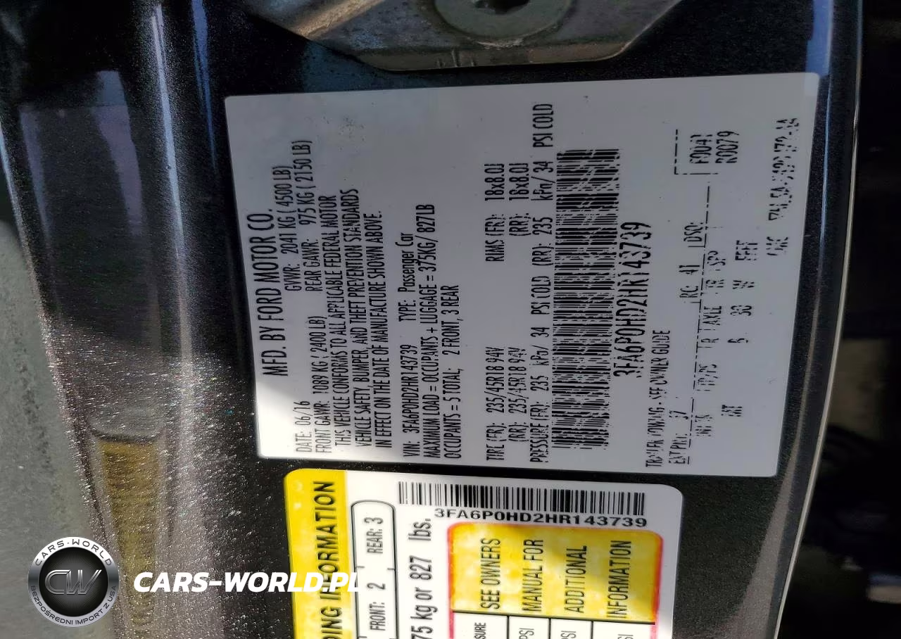 2017 Ford Fusion Se VIN:3FA6P0HD2HR143739 - 12