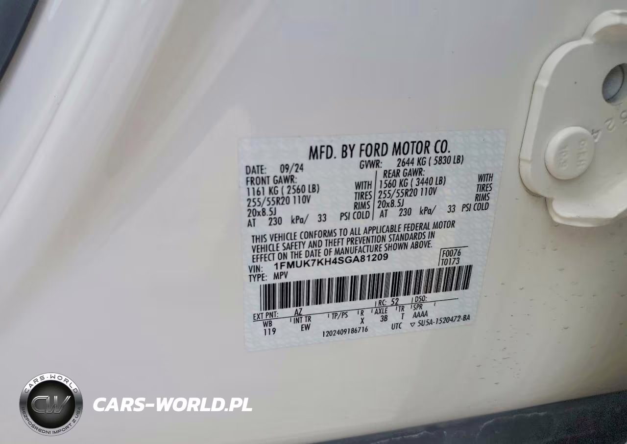 2025 Ford Explorer St-Line VIN:1FMUK7KH4SGA81209 - 13