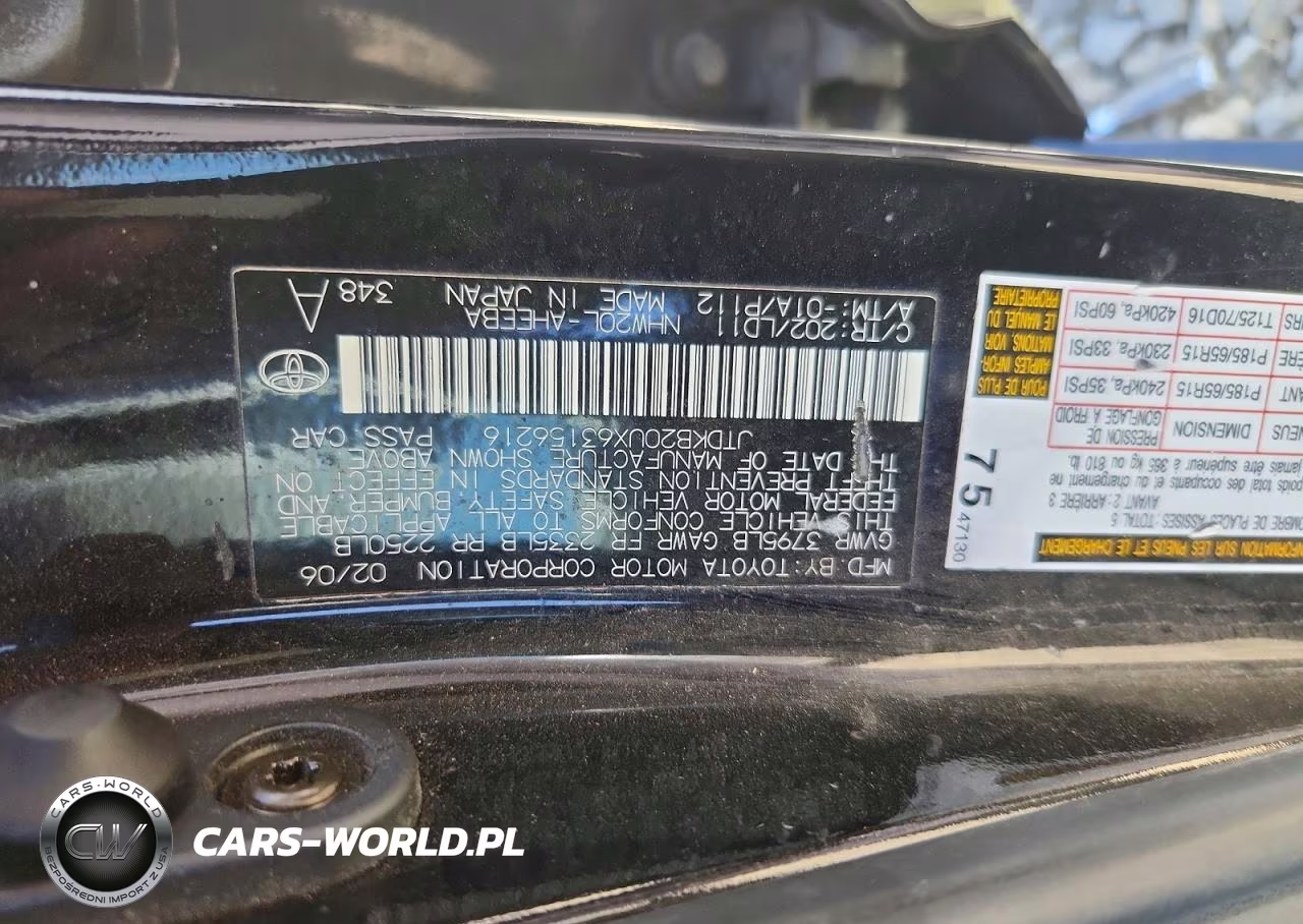2006 Toyota Prius Base VIN:JTDKB20UX63156216 - 12