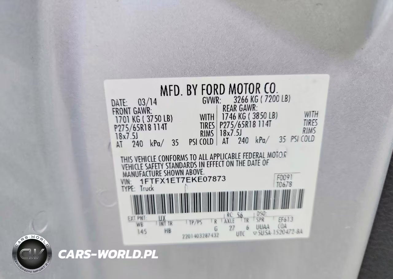 2014 Ford F150 Super Cab VIN:1FTFX1ET7EKE07873 - 12