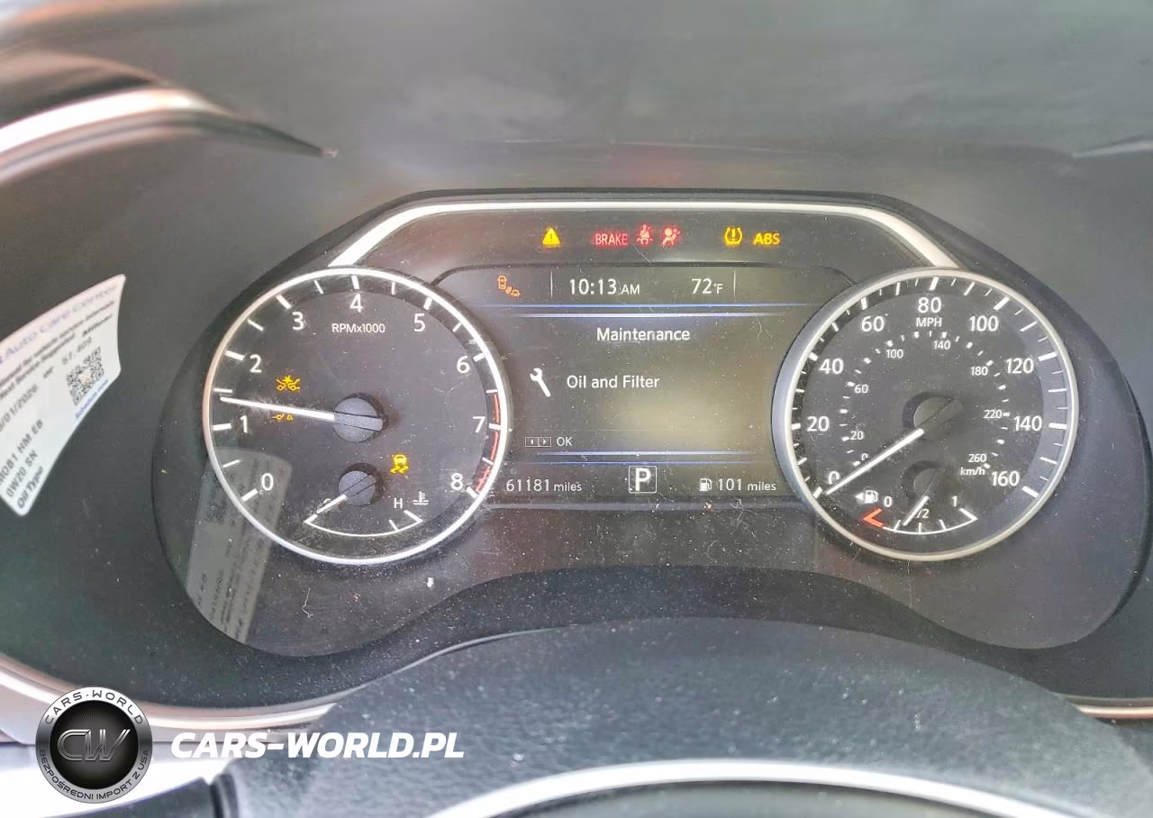 2020 Nissan Maxima S VIN:1N4AA6BV5LC377249 - 9