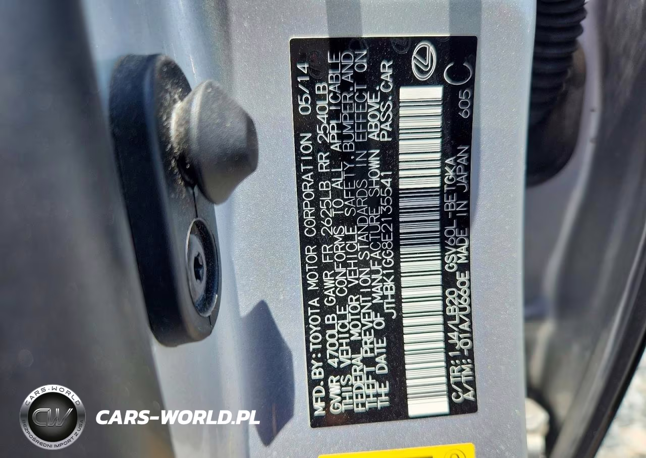 2014 Lexus Es 350 VIN:JTHBK1GG8E2135541 - 12