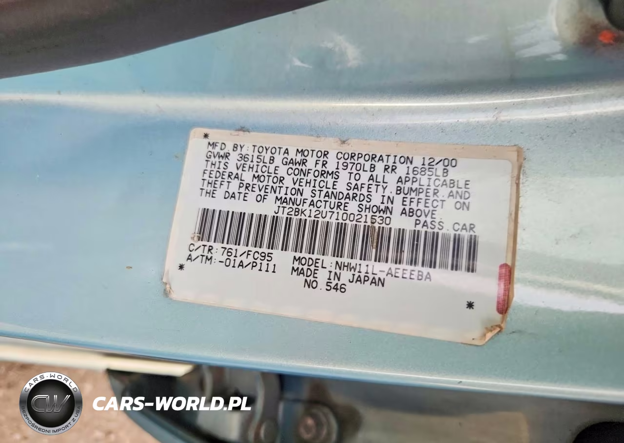 2001 Toyota Prius Base VIN:JT2BK12U710021530 - 12