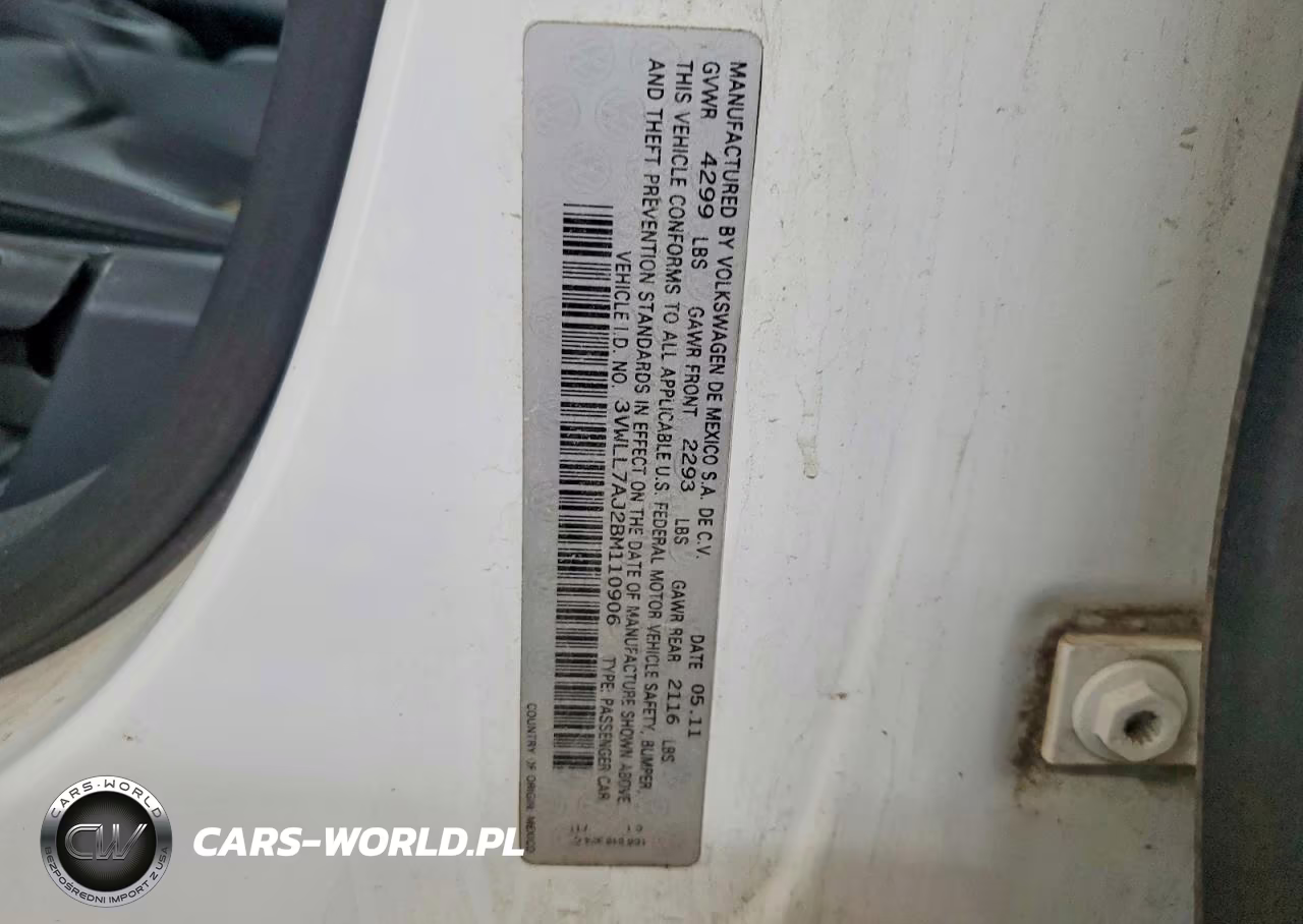 2011 VOLKSWAGEN JETTA 2.0L TDI VIN:3VWLL7AJ2BM110906 - 12