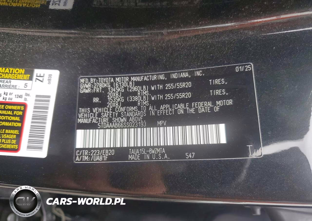 2025 Lexus Tx 350 Premium VIN:5TDAAAB66SS023193 - 13