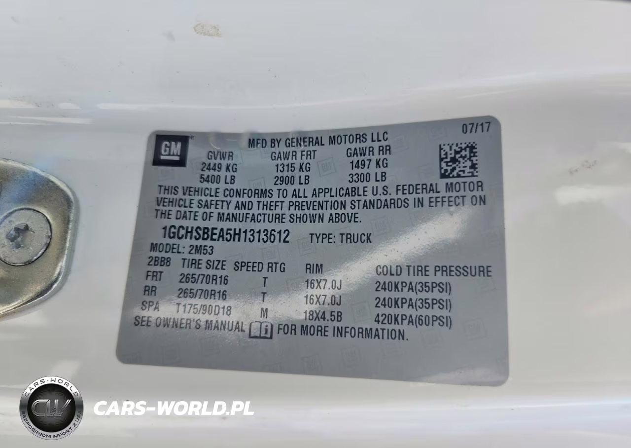 2017 Chevrolet Colorado VIN:1GCHSBEA5H1313612 - 12