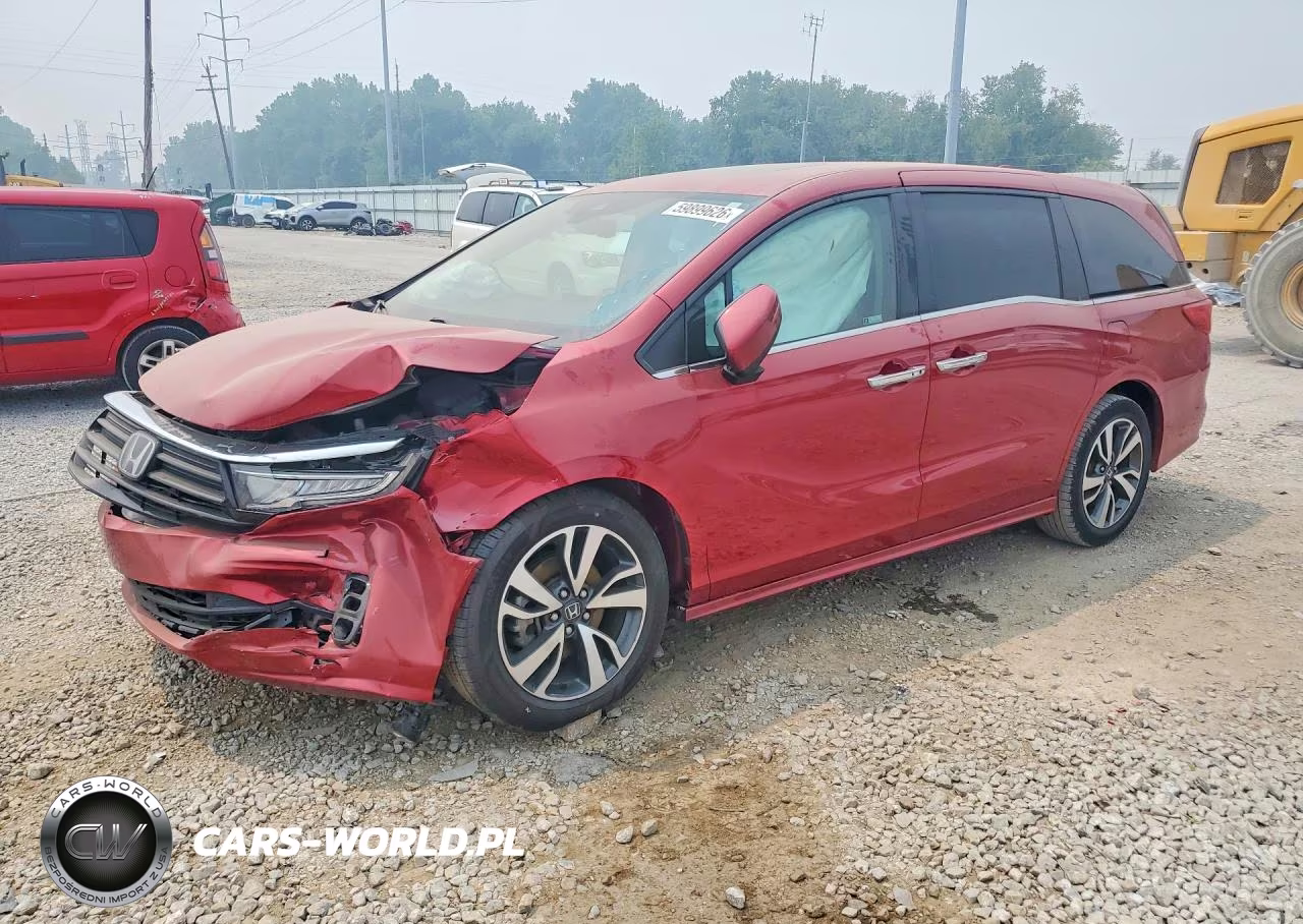 2023 Honda Odyssey Touring VIN:5FNRL6H8XPB013166 - 1