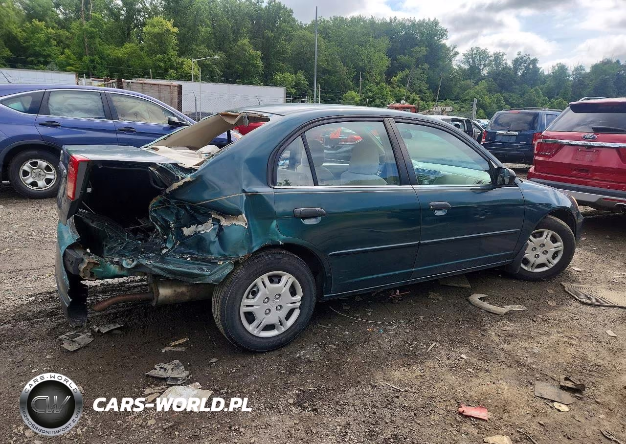 2002 Honda Civic Dx VIN:2HGES16142H552218 - 3