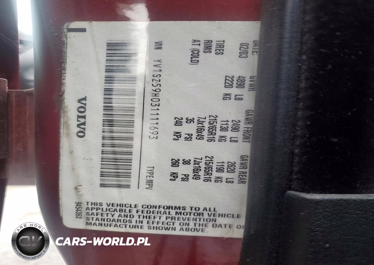 2003 Volvo Xc70 VIN:YV1SZ59H031111693 - 13