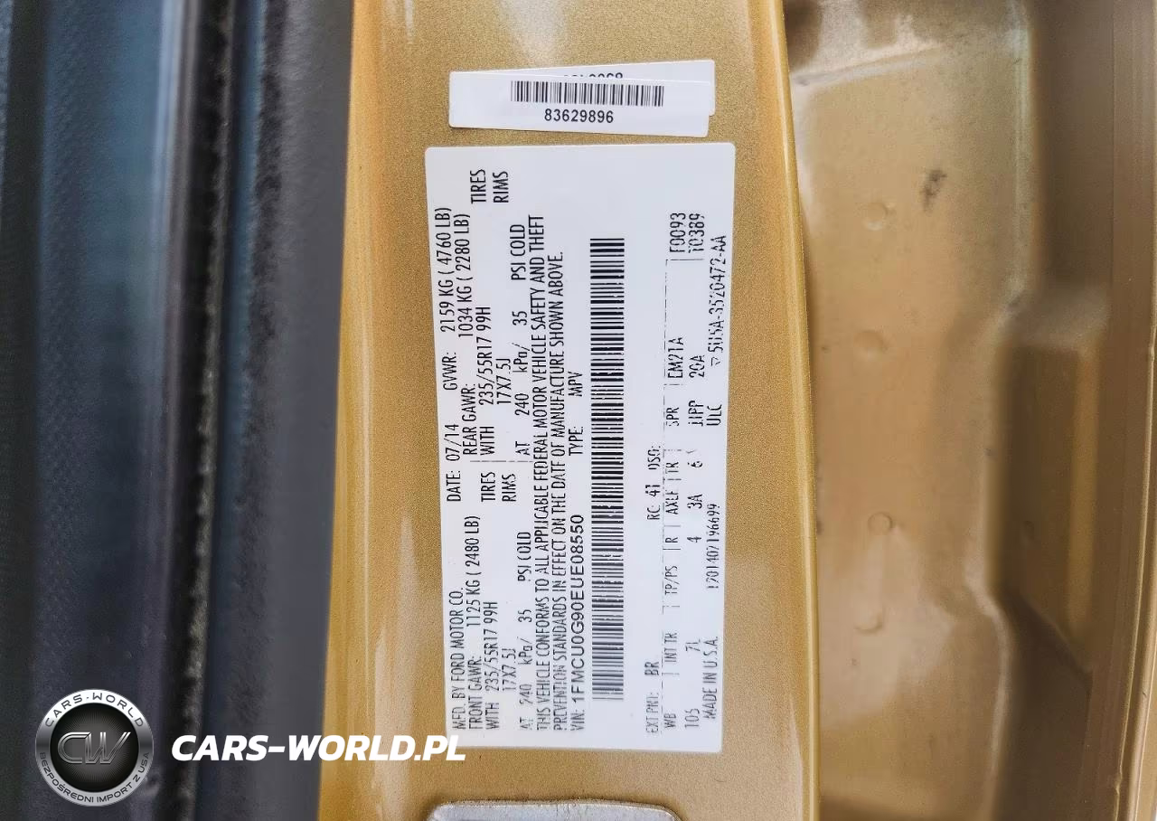 2014 Ford Escape Se VIN:1FMCU0G90EUE08550 - 13