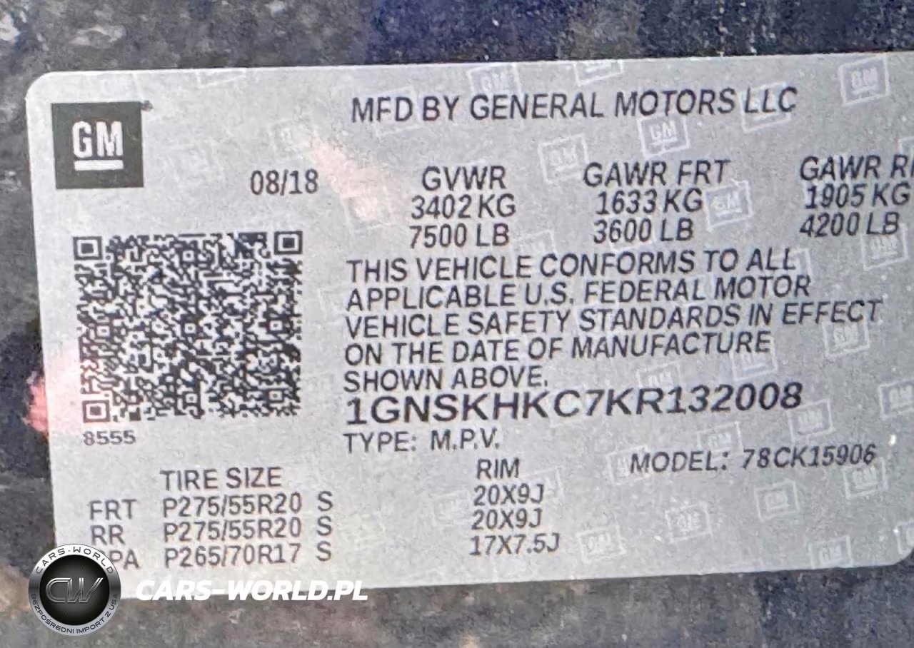 2019 Chevrolet Suburban K1500 Lt VIN:1GNSKHKC7KR132008 - 10