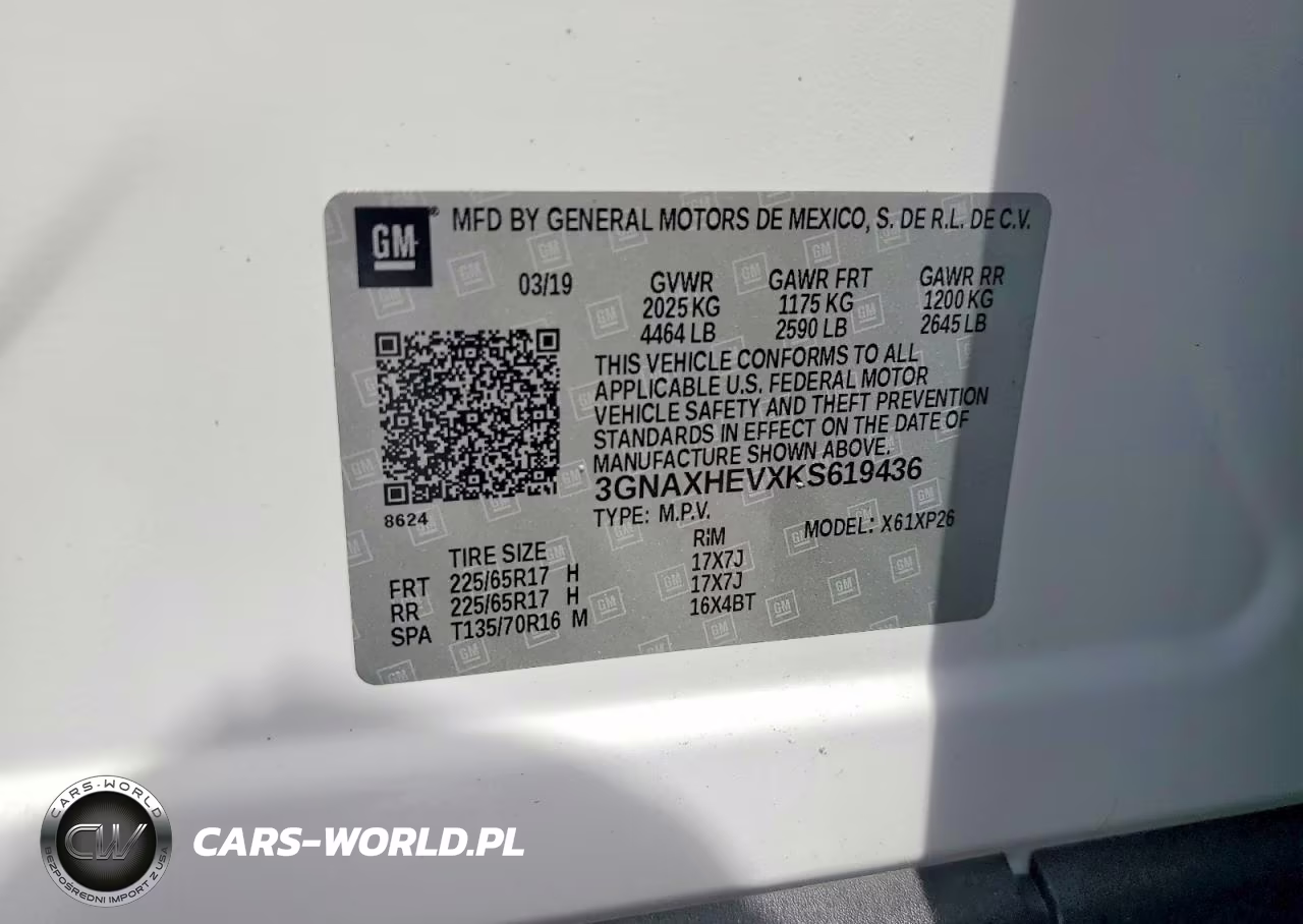 2019 Chevrolet Equinox Ls VIN:3GNAXHEVXKS619436 - 13