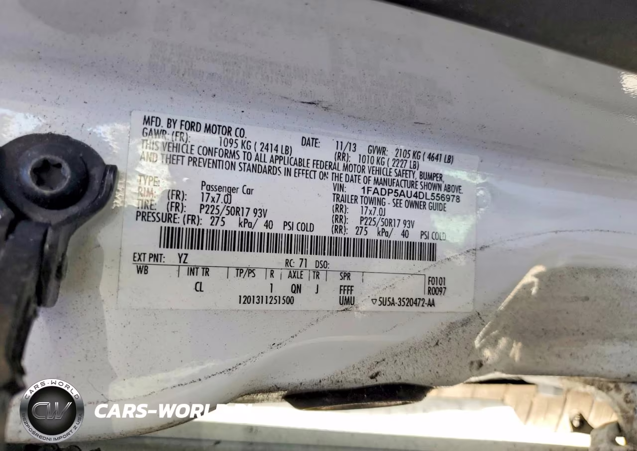 2013 Ford C-Max Se VIN:1FADP5AU4DL556978 - 13