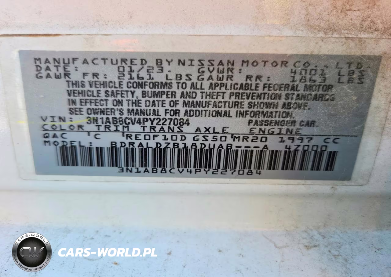 2023 Nissan Sentra Sv VIN:3N1AB8CV4PY227084 - 12