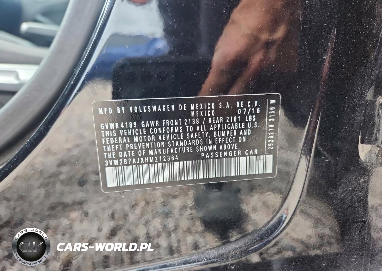 2017 Volk Jetta S VIN:3VW2B7AJXHM212364 - 12