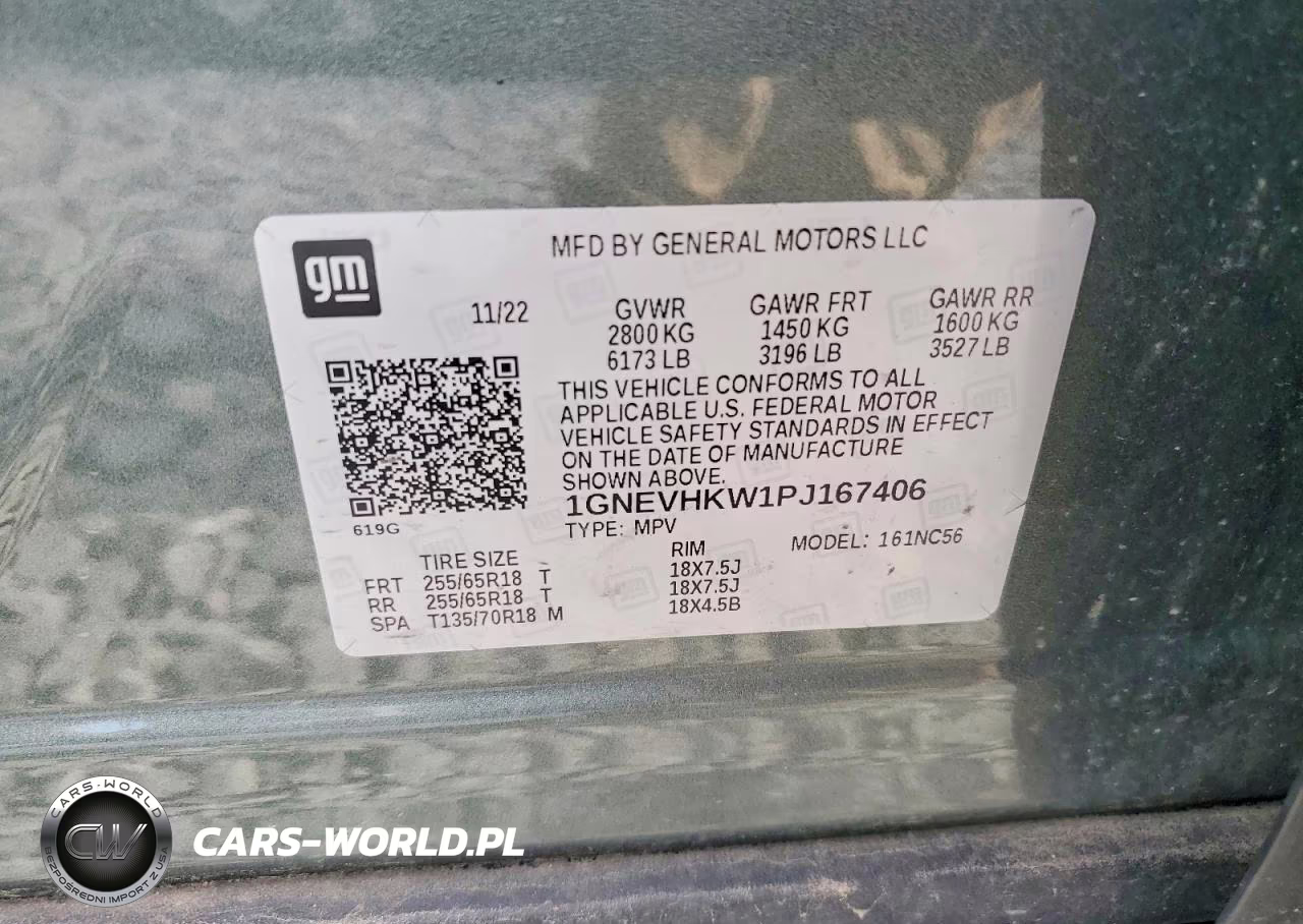 2023 Chevrolet Traverse Lt VIN:1GNEVHKW1PJ167406 - 13
