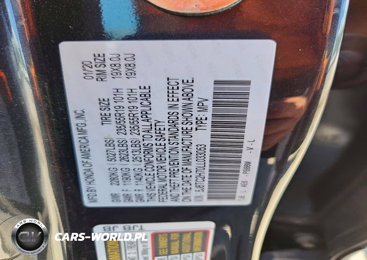 2020 Acura Rdx Advance VIN:5J8TC2H70LL033053 - 13