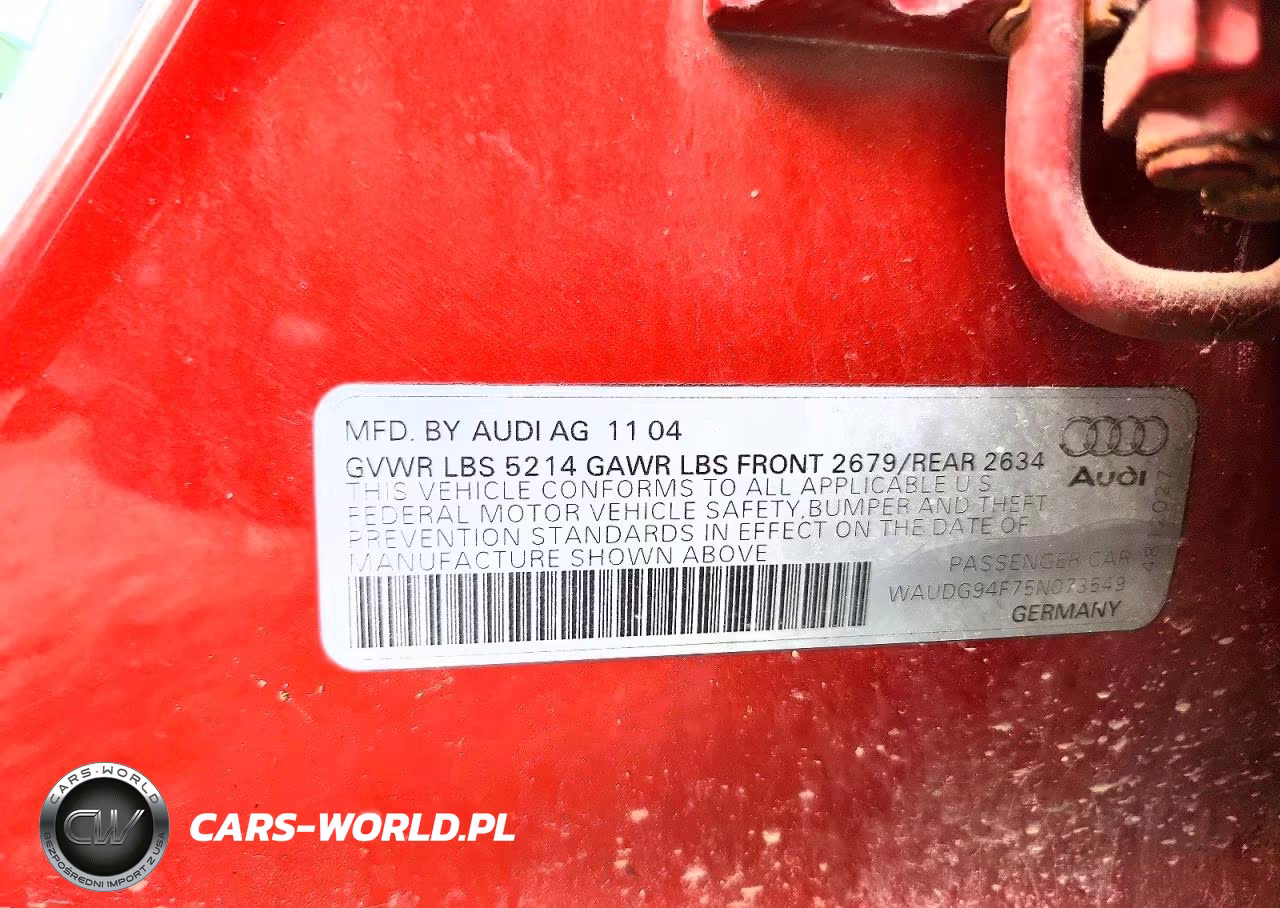 2005 Audi A6 3.2 Quattro VIN:WAUDG94F75N073549 - 12