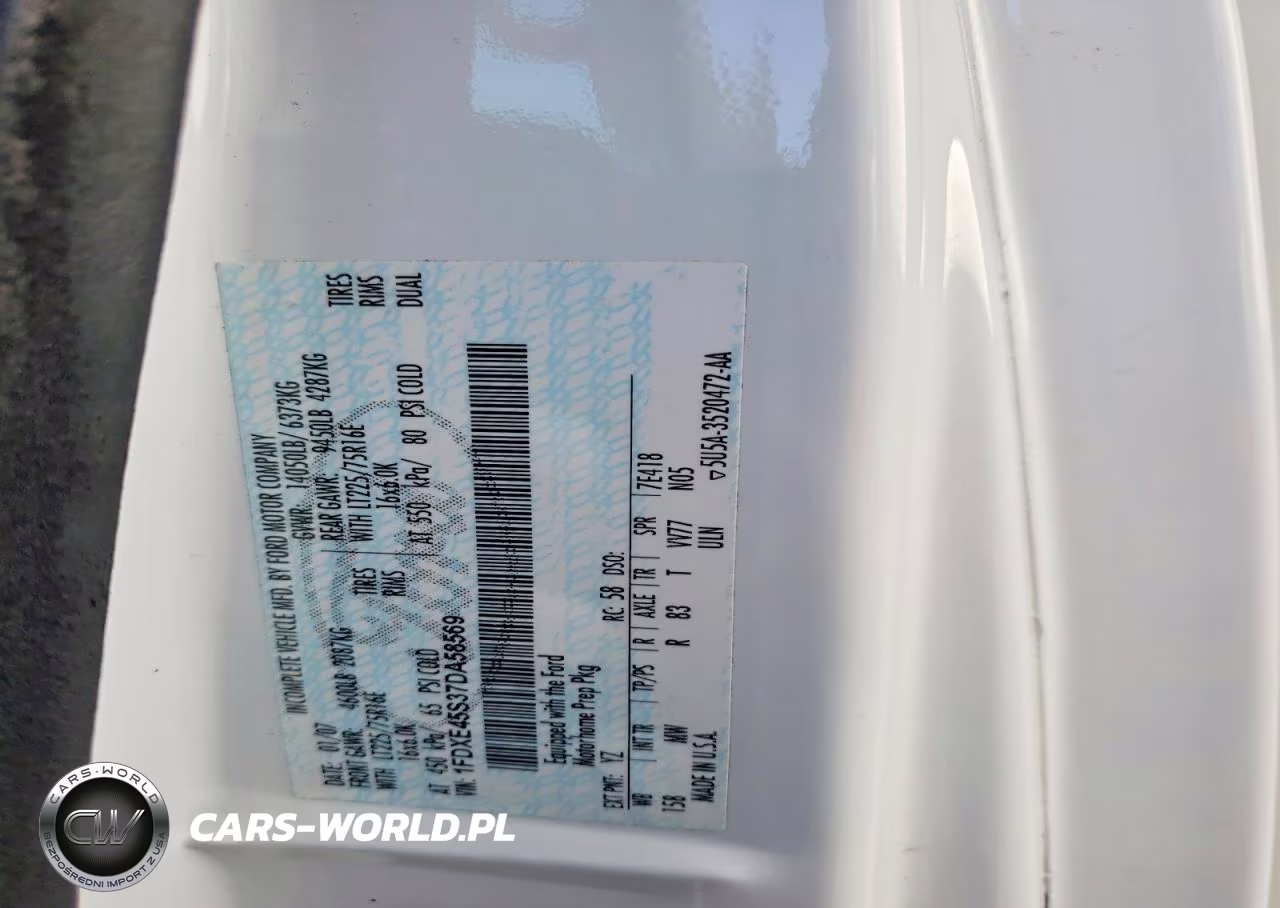2007 Ford Econoline E450 Super Duty Cutaway Van VIN:1FDXE45S37DA58569 - 10