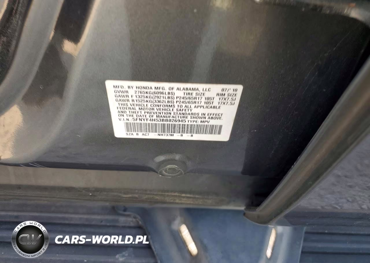 2011 Honda Pilot Exl VIN:5FNYF4H53BB026945 - 13