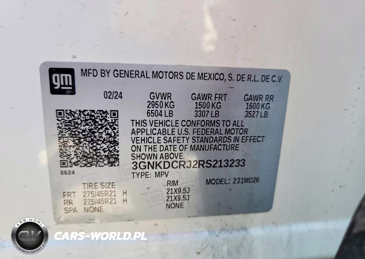 2024 Chevrolet Blazer Rs VIN:3GNKDCRJ2RS213233 - 14