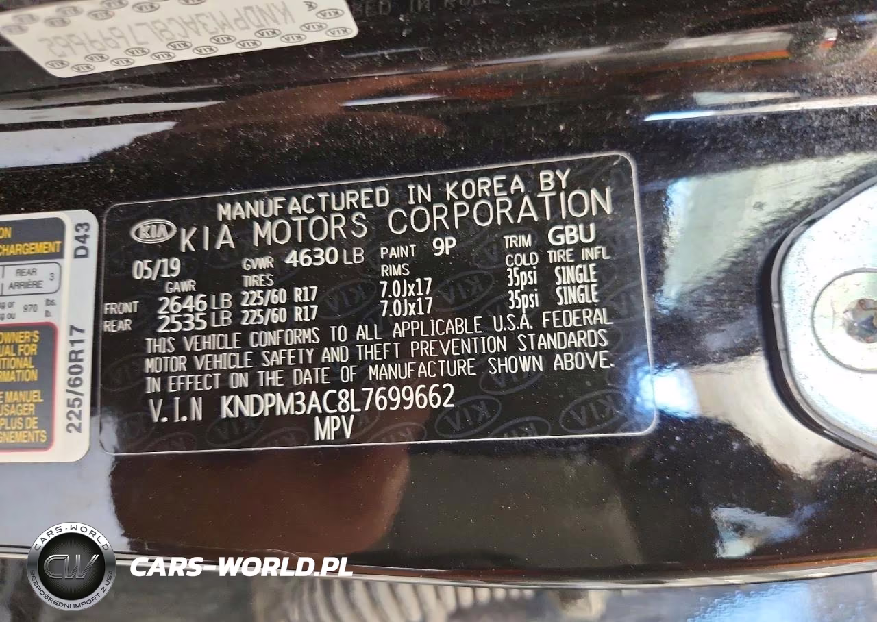 2020 Kia Sportage Lx VIN:KNDPM3AC8L7699662 - 13