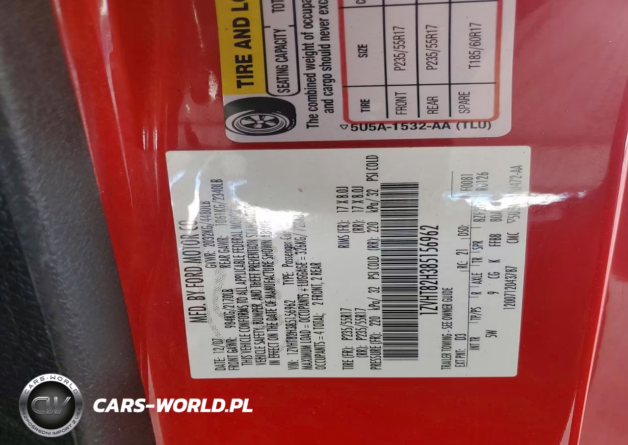 2008 Ford Mustang Gt VIN:1ZVHT82H385156962 - 12