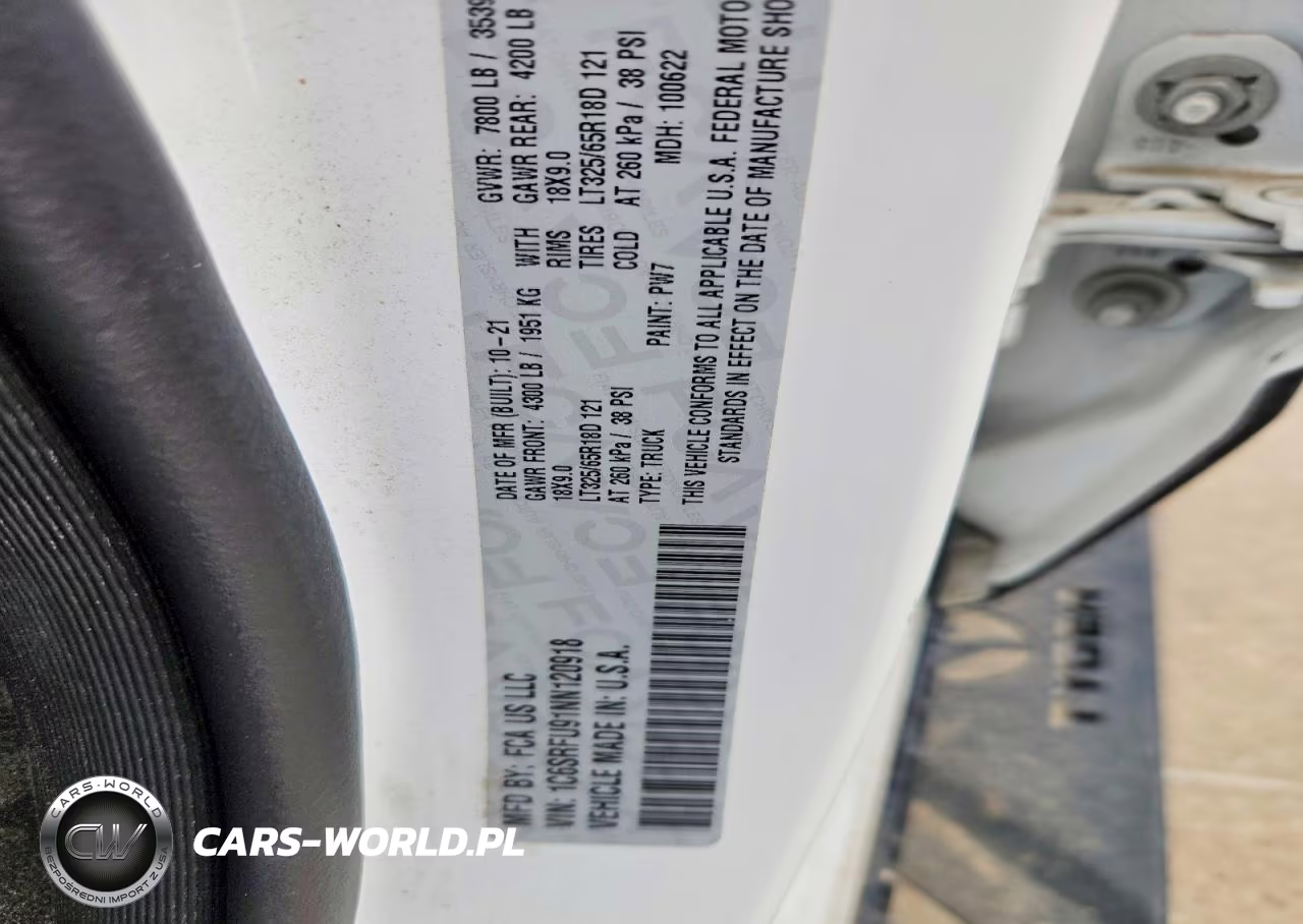 2022 Ram 1500 Trx VIN:1C6SRFU91NN120918 - 12