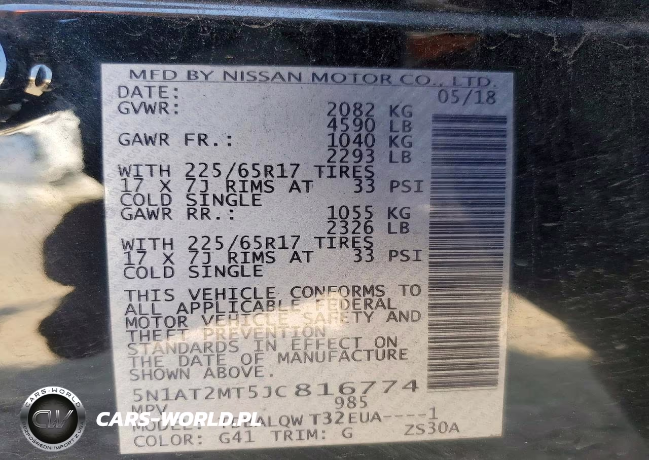 2018 Nissan Rogue Sv VIN:5N1AT2MT5JC816774 - 12