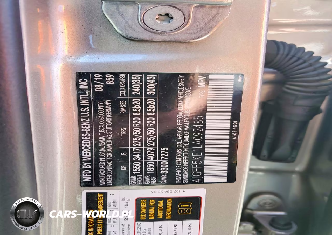 2020 Mercedes-Benz Gls 450 4Matic VIN:4JGFF5KE1LA092485 - 13