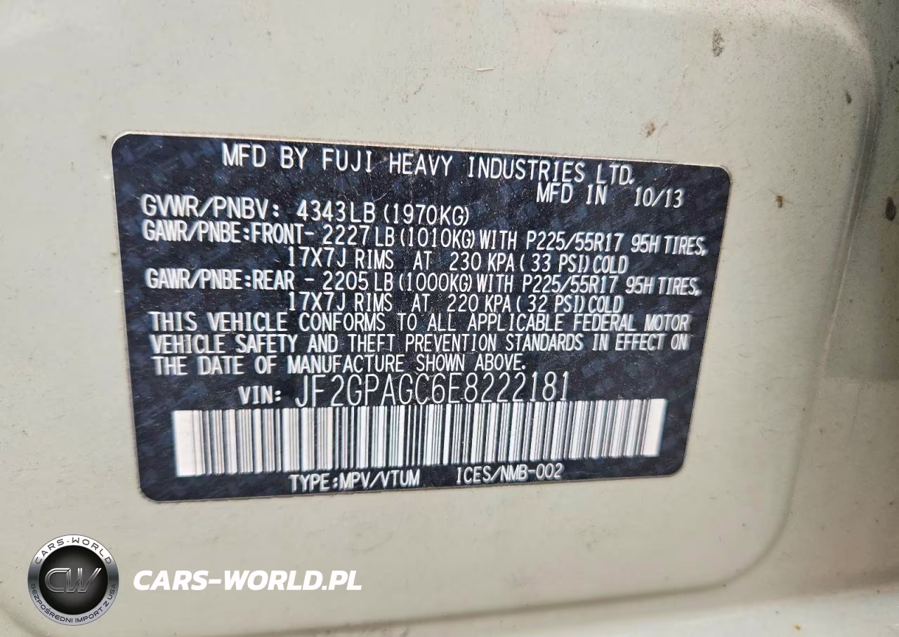 2014 Subaru Xv Crosstrek 2.0 Limited VIN:JF2GPAGC6E8222181 - 12