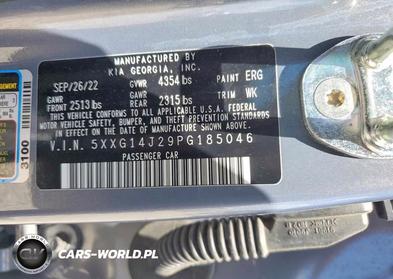 2023 Kia K5 Lxs VIN:5XXG14J29PG185046 - 12