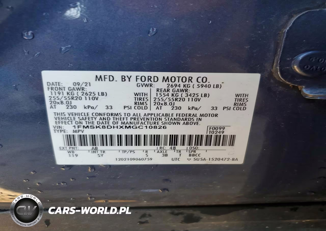 2021 Ford Explorer Xlt VIN:1FMSK8DHXMGC10826 - 13