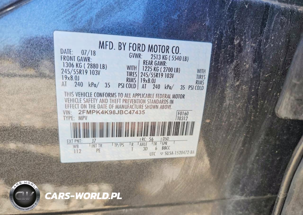 2018 Ford Edge Titanium VIN:2FMPK4K98JBC47435 - 13
