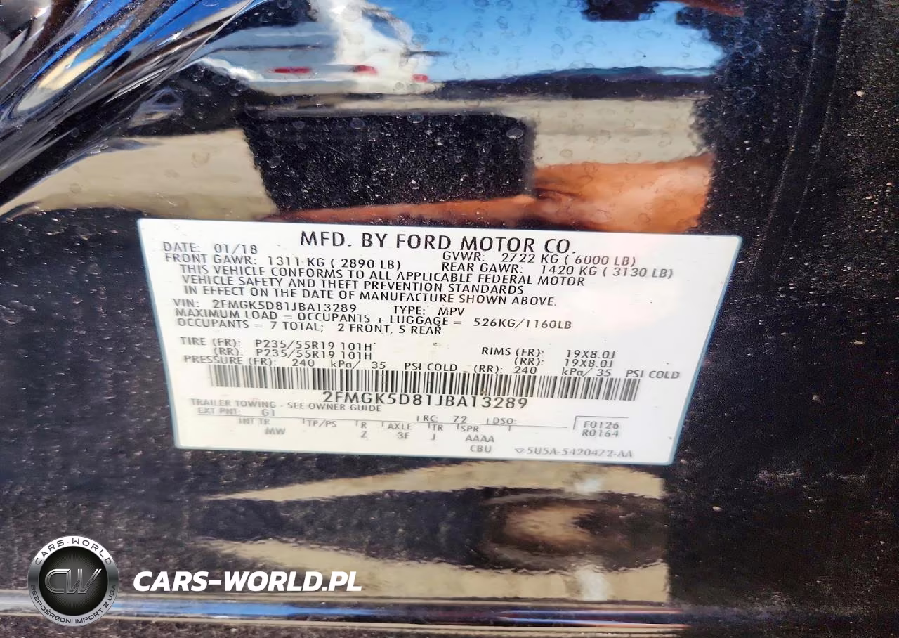 2018 Ford Flex Limited VIN:2FMGK5D81JBA13289 - 13
