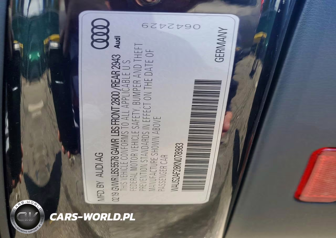 2019 Audi A7 Prestige VIN:WAUS2AF28KN078983 - 13