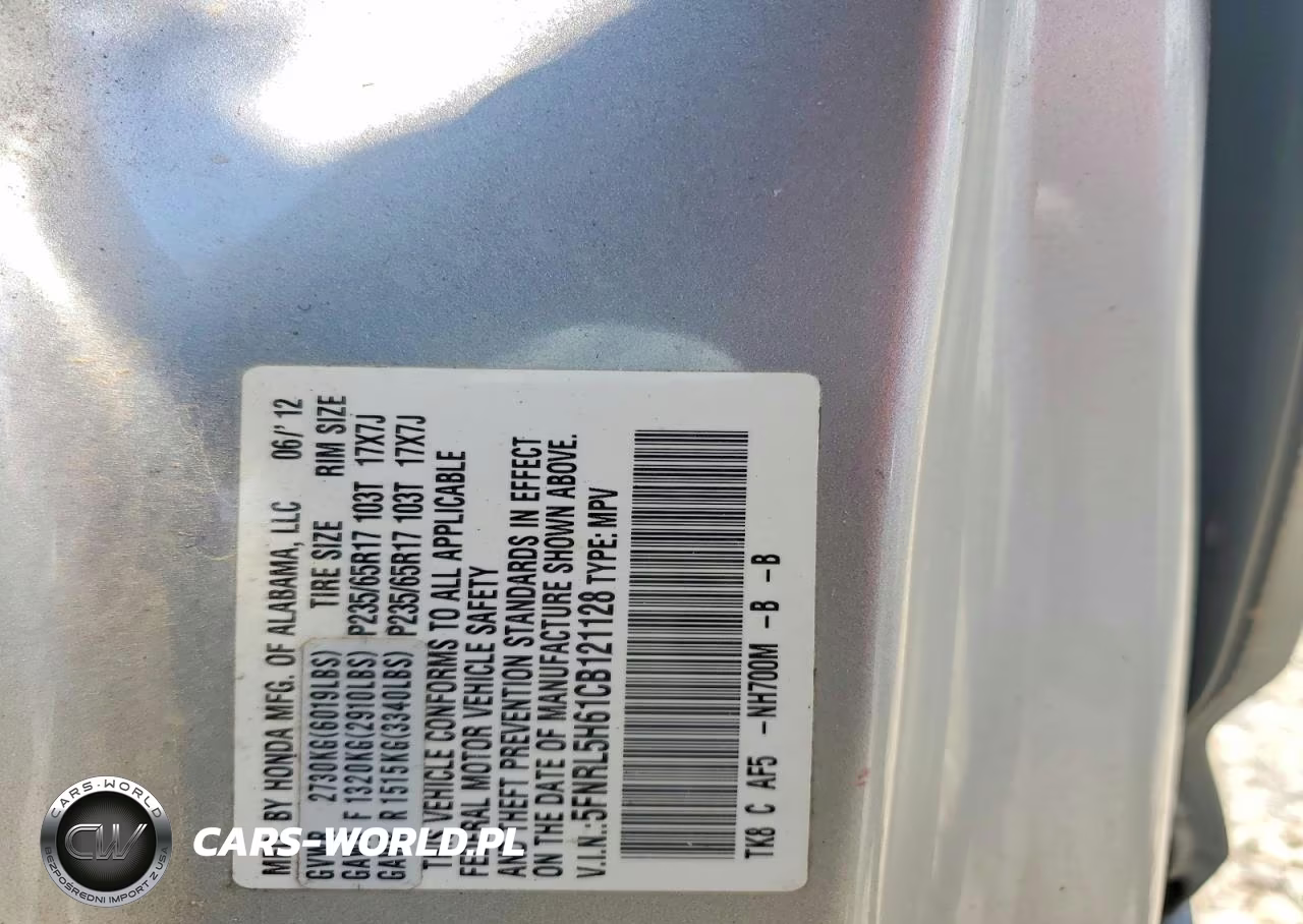 2012 Honda Odyssey Exl VIN:5FNRL5H61CB121128 - 13