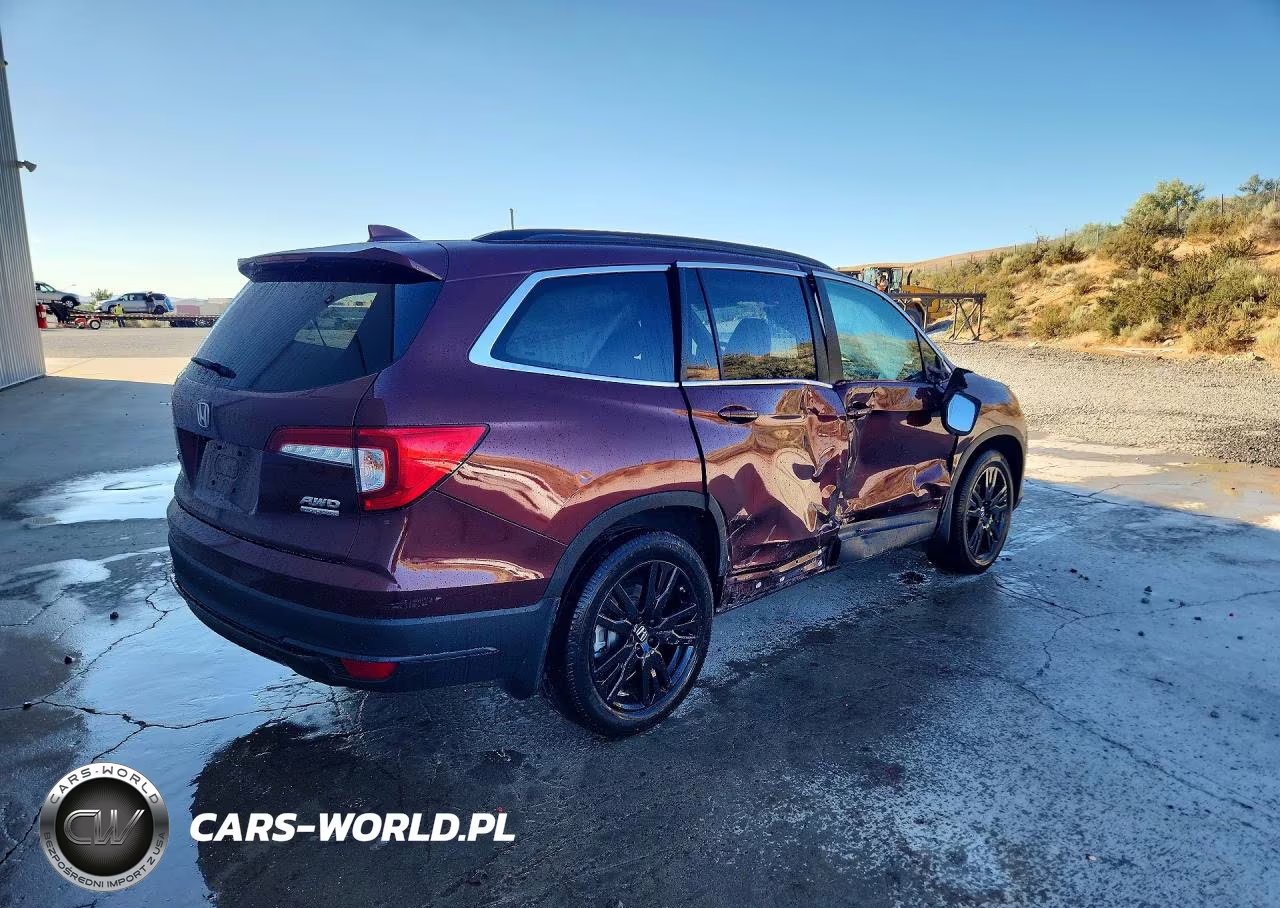 2022 Honda Pilot Se VIN:5FNYF6H25NB009070 - 3