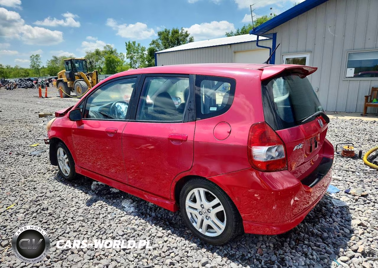 2007 Honda Fit S VIN:JHMGD38607S002390 - 2